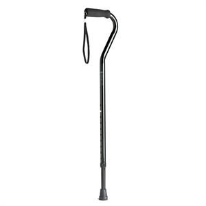 BREEZY Swan Neck Walking Stick with Strap Adjustable