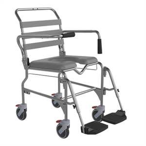 ASPIRE Commode Attendant Propelled Swing Away Footrests