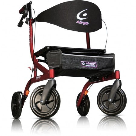 AIRGO eXcursion X18 SideFold Rollator Hemi Height Lightweight Wheelchair