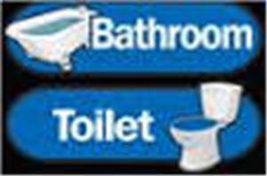 BETTERLIVING Orientation Signage Kit Toilet and Bathroom Room