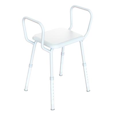 K CARE Shower Stool Clip On Plastic Seat Arms 