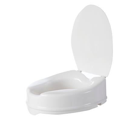 K CARE Toilet Seat Raiser with Lid