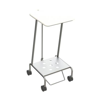 KERRY Linen Trolley Single Foot Operated Lid Stainless Steel