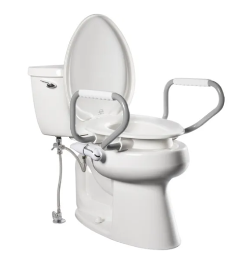 Buy THRONE Grab Rails Powder Coated 3 in 1 Toilet | Move Mobility