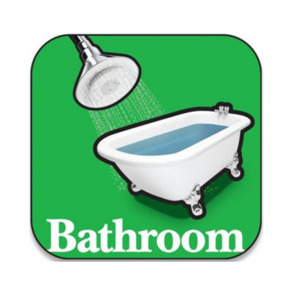 BetterLiving Orientation Signage Bathroom Sticker Green