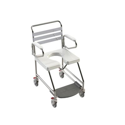 KCARE Transit Mobile Shower Commode With Weight Bearing Footplate - 500MM