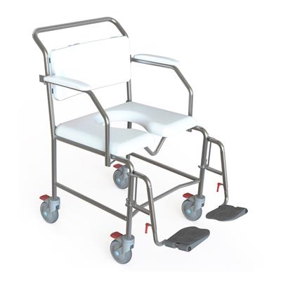 KCARE Transit Mobile Shower Commode With Swingaway Footrests - 600MM