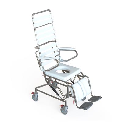 KCARE Tilt in Space Mobile Shower Commode With Swingaway Footrest - 500MM