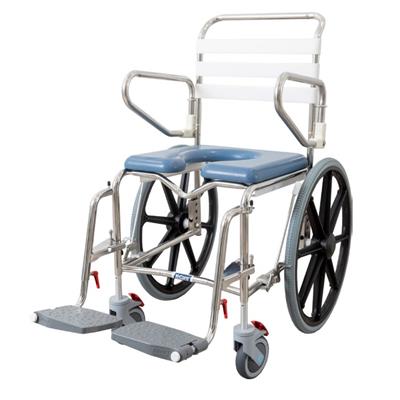 KCARE Self Propel Mobile Shower Commode - Height Adjustable