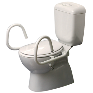 THRONE Grab Rails Powder Coated 3 in 1 Toilet