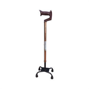 FREEDOM Quad Walking Stick Flat Base 