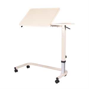 ASPIRE Over Bed Table Split Table Top Tilted