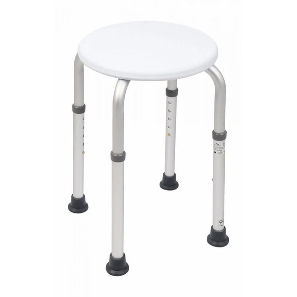 HOMECRAFT Aluminium Shower Stool With Moulded Plastic Seat
