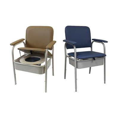 R & R HEALTHCARE EQUIPMENT Deluxe Bedside Commode Toilet Chair 60W