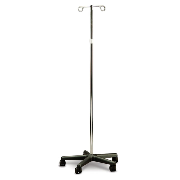 CARE QUIP IV Pole Adjustable Chrome Steel With Plastic Base