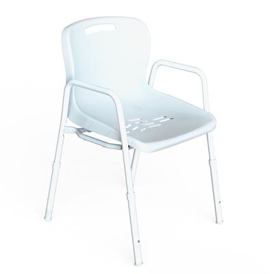 K CARE Shower Chair Clip-on Plastic Seat Arms