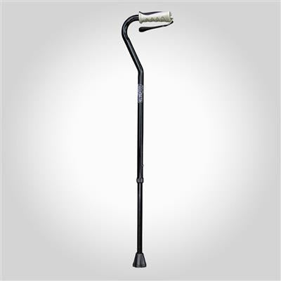 K CARE Swan Neck Cane Anodised Walking Stick