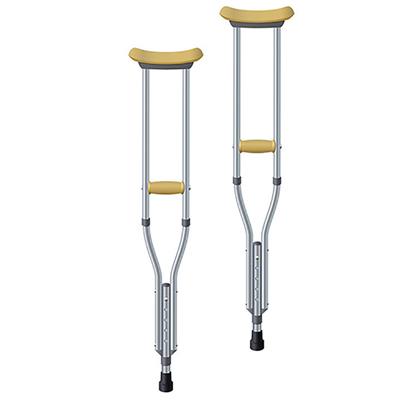 K CARE Underarm Adjustable Crutches