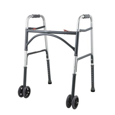 K CARE Alum Heavy Duty Walker with Wheels