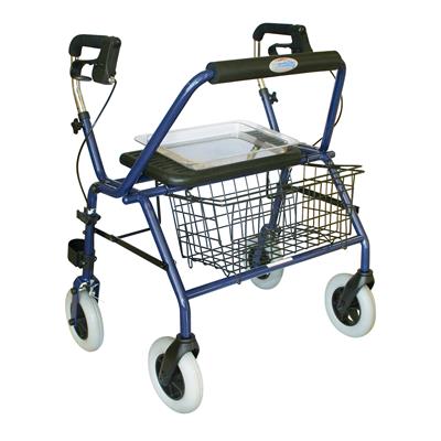 MY MOBILITY Seat Walker Maxi Single Wheels with Hand Brakes 8 Castors