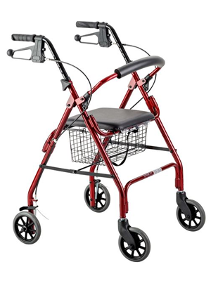 DAYS Seat Walker with Handbrakes Curved Backrest