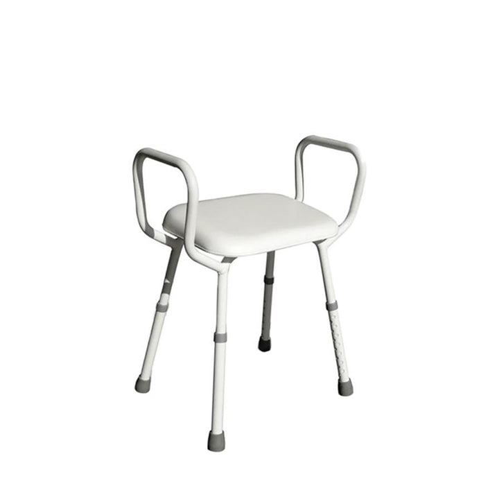 BETTERLIVING Shower Stool Aluminium with Padded Seat Armrests