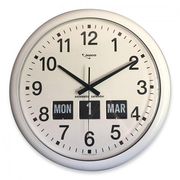 JADCO Round Analogue Calendar Clock Large